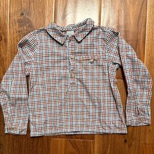 Plaid Kids Shirt - Red, Blue, White
